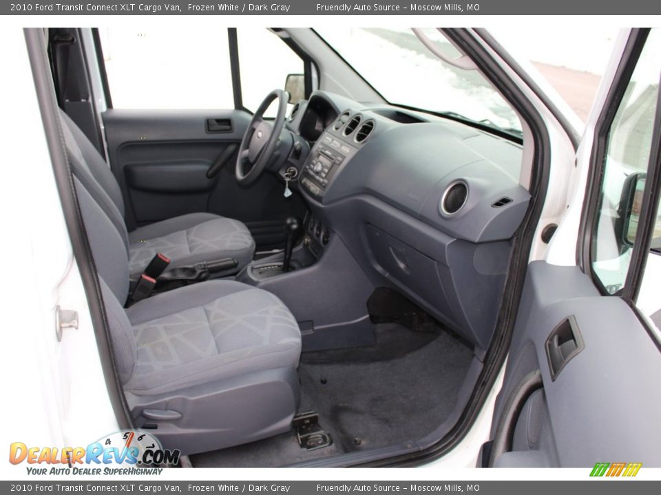 2010 Ford Transit Connect XLT Cargo Van Frozen White / Dark Gray Photo #6