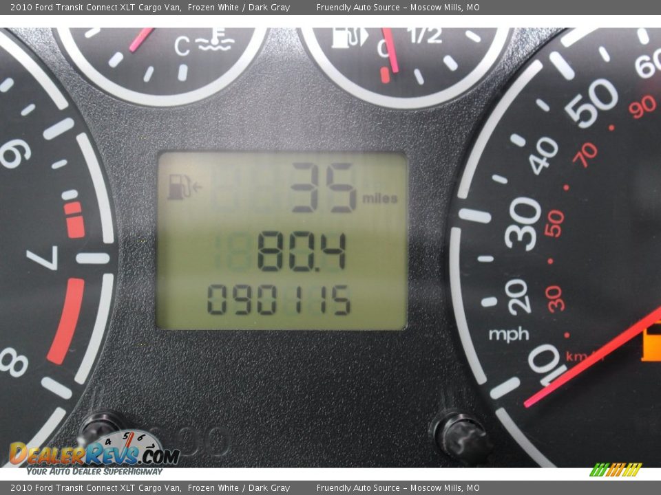 2010 Ford Transit Connect XLT Cargo Van Frozen White / Dark Gray Photo #8