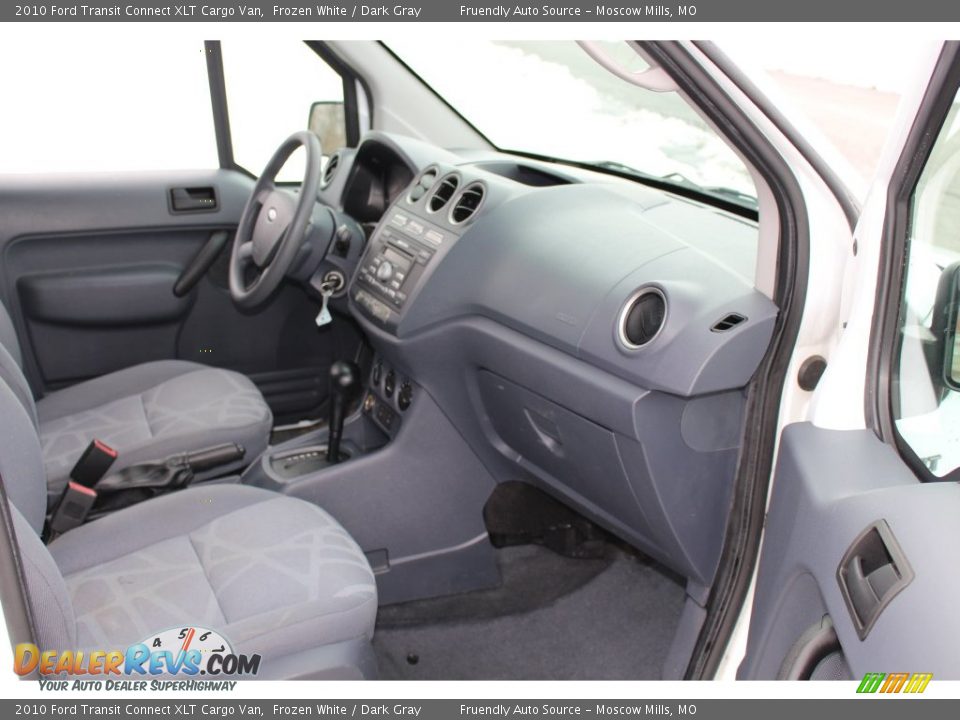2010 Ford Transit Connect XLT Cargo Van Frozen White / Dark Gray Photo #25