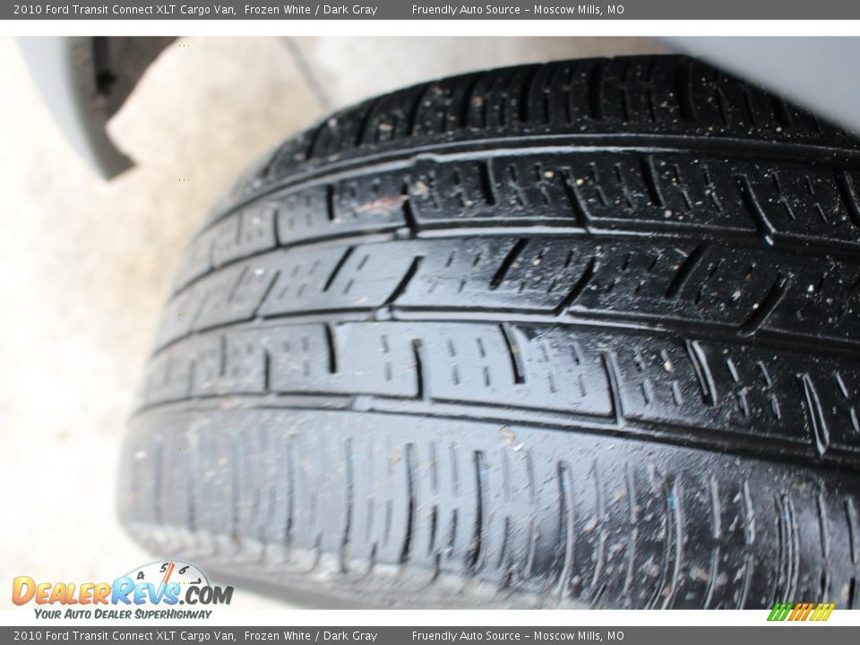 2010 Ford Transit Connect XLT Cargo Van Frozen White / Dark Gray Photo #34