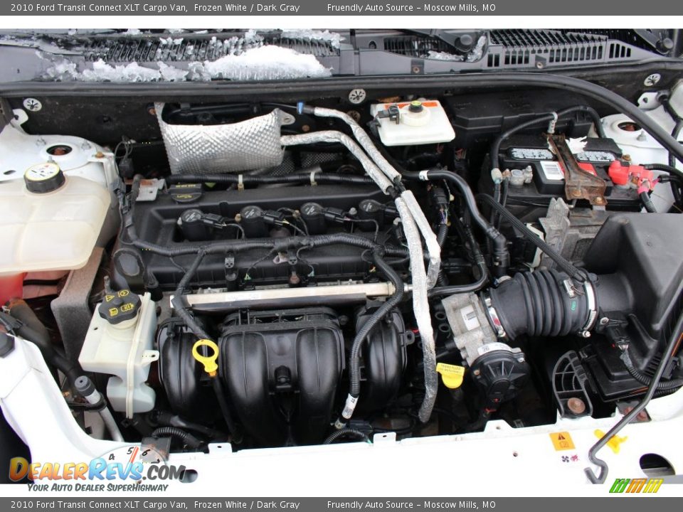 2010 Ford Transit Connect XLT Cargo Van Frozen White / Dark Gray Photo #36