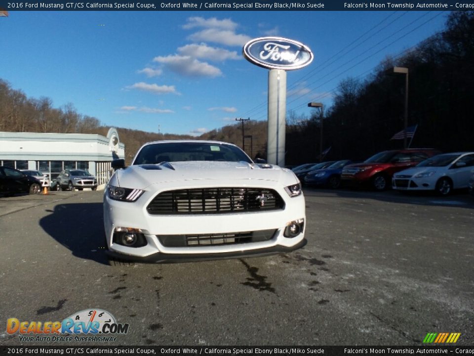 2016 Ford Mustang GT/CS California Special Coupe Oxford White / California Special Ebony Black/Miko Suede Photo #2