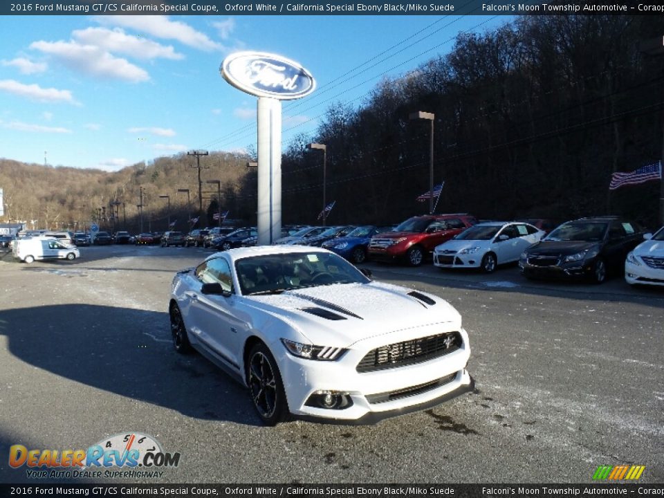 2016 Ford Mustang GT/CS California Special Coupe Oxford White / California Special Ebony Black/Miko Suede Photo #3