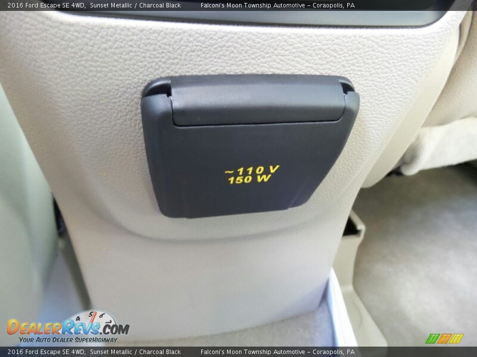 2016 Ford Escape SE 4WD Sunset Metallic / Charcoal Black Photo #8