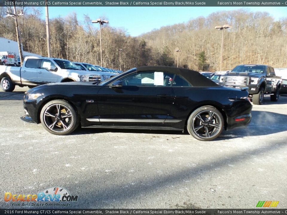 2016 Ford Mustang GT/CS California Special Convertible Shadow Black / California Special Ebony Black/Miko Suede Photo #1