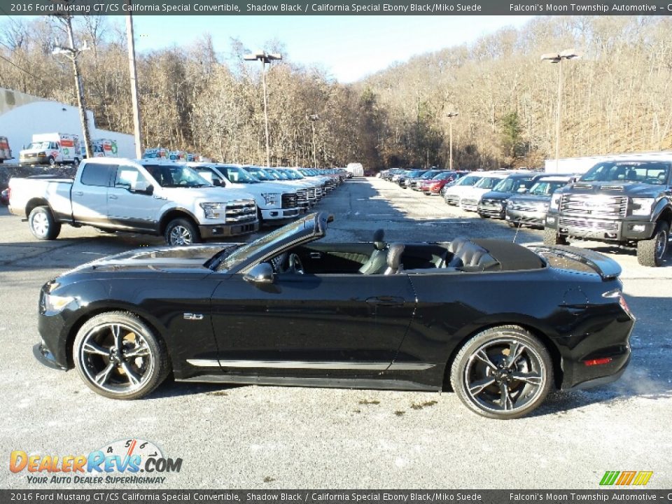 2016 Ford Mustang GT/CS California Special Convertible Shadow Black / California Special Ebony Black/Miko Suede Photo #7