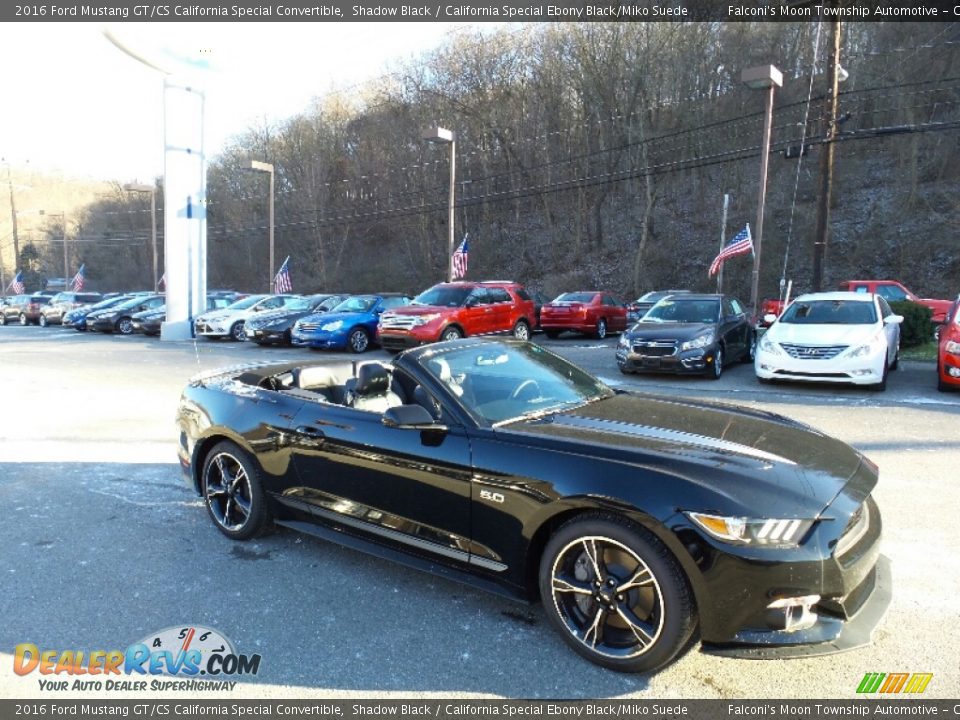 2016 Ford Mustang GT/CS California Special Convertible Shadow Black / California Special Ebony Black/Miko Suede Photo #10
