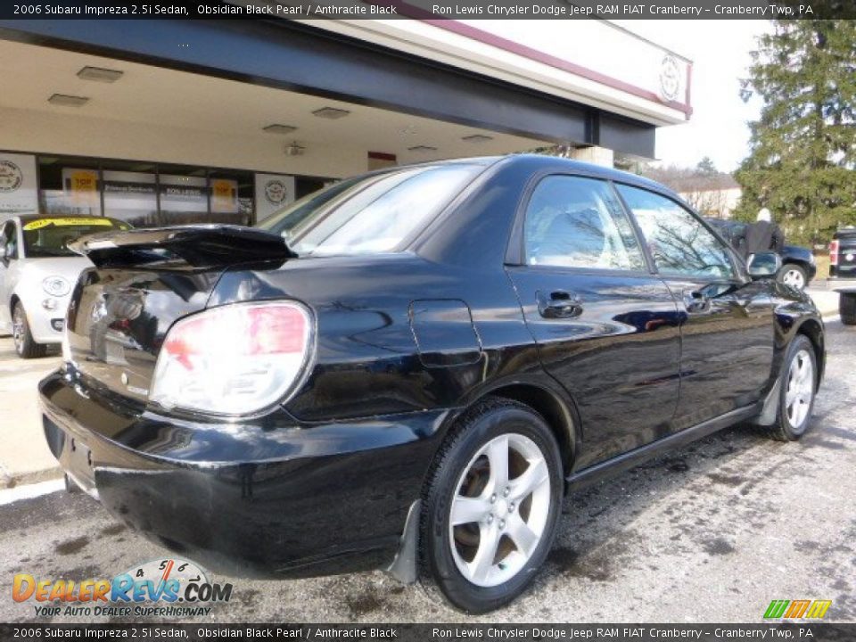 2006 Subaru Impreza 2.5i Sedan Obsidian Black Pearl / Anthracite Black Photo #2
