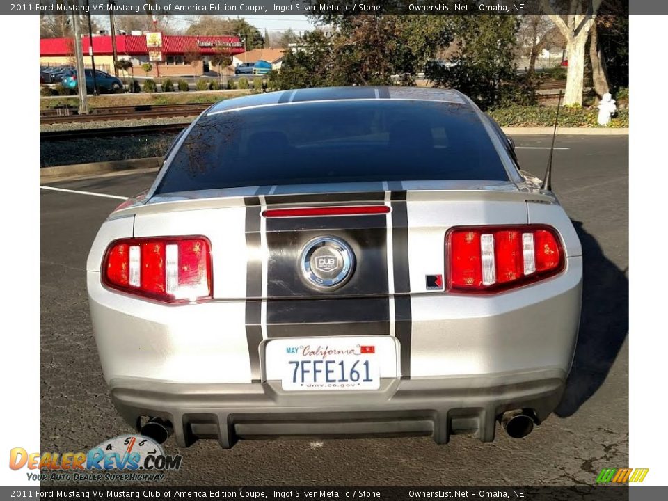 2011 Ford Mustang V6 Mustang Club of America Edition Coupe Ingot Silver Metallic / Stone Photo #7
