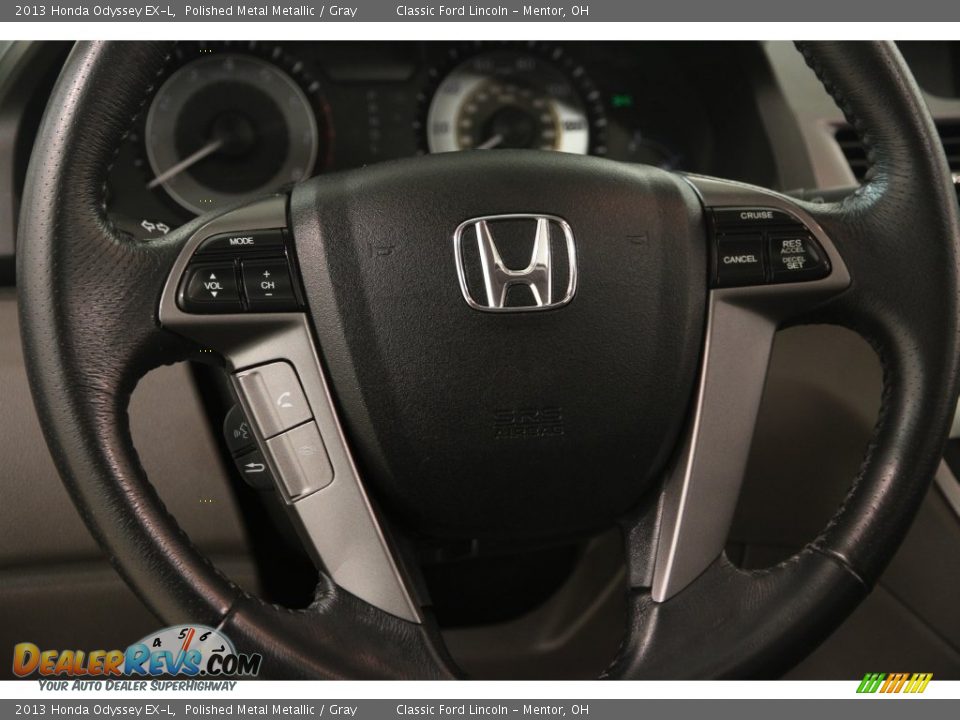 2013 Honda Odyssey EX-L Polished Metal Metallic / Gray Photo #6