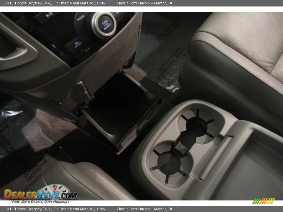 2013 Honda Odyssey EX-L Polished Metal Metallic / Gray Photo #14