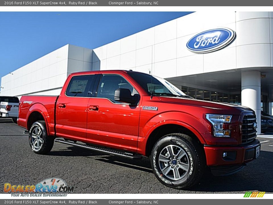 2016 Ford F150 XLT SuperCrew 4x4 Ruby Red / Black Photo #1