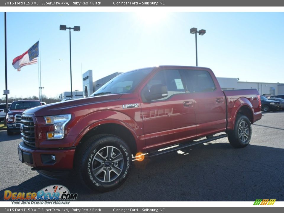 2016 Ford F150 XLT SuperCrew 4x4 Ruby Red / Black Photo #3