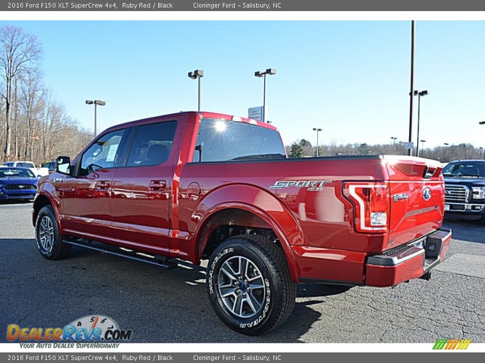 2016 Ford F150 XLT SuperCrew 4x4 Ruby Red / Black Photo #23