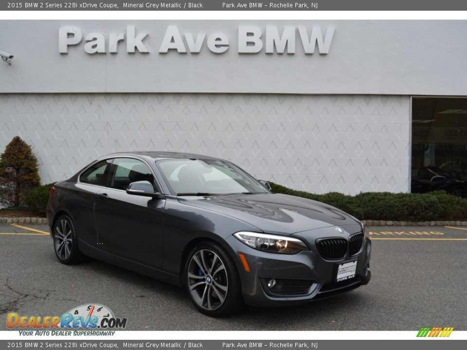 2015 BMW 2 Series 228i xDrive Coupe Mineral Grey Metallic / Black Photo #1