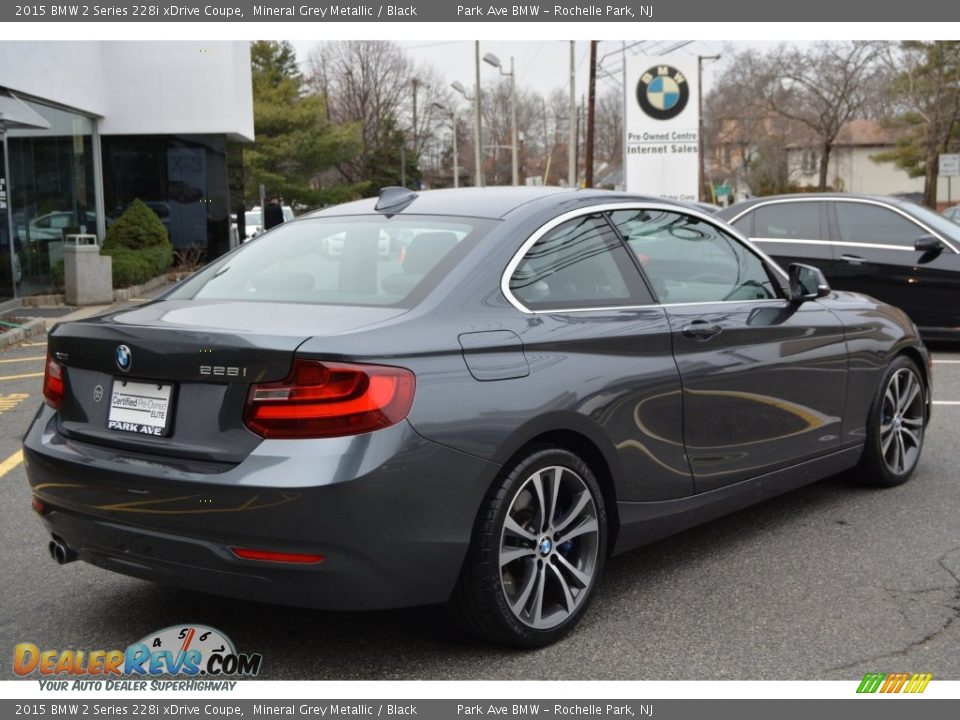 2015 BMW 2 Series 228i xDrive Coupe Mineral Grey Metallic / Black Photo #3