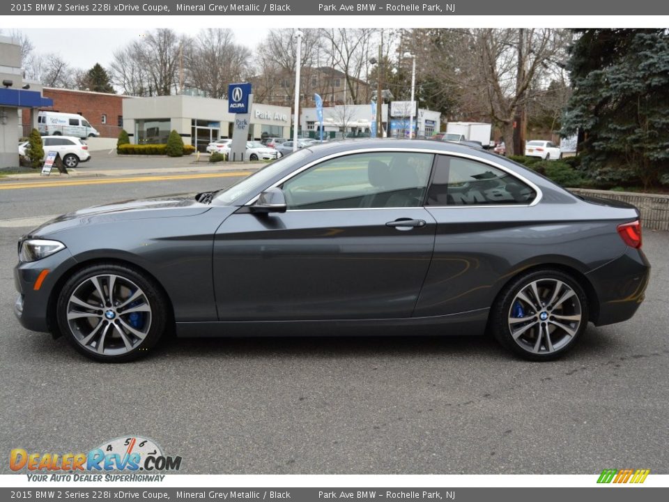2015 BMW 2 Series 228i xDrive Coupe Mineral Grey Metallic / Black Photo #5