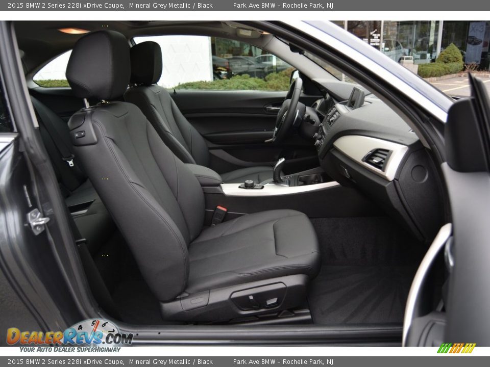 2015 BMW 2 Series 228i xDrive Coupe Mineral Grey Metallic / Black Photo #27