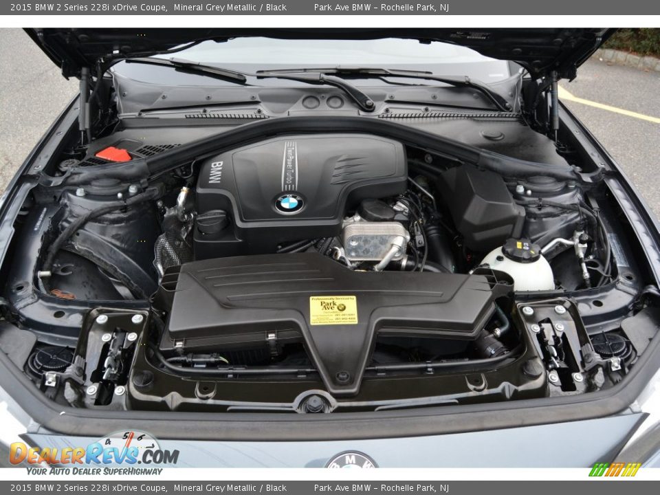 2015 BMW 2 Series 228i xDrive Coupe Mineral Grey Metallic / Black Photo #29