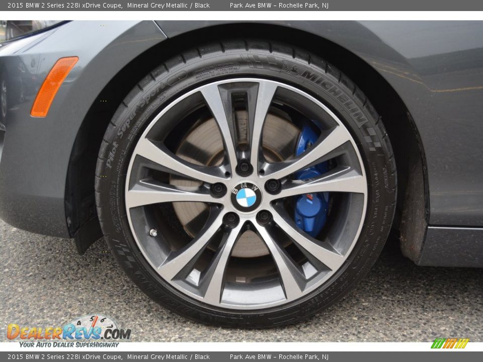 2015 BMW 2 Series 228i xDrive Coupe Mineral Grey Metallic / Black Photo #31