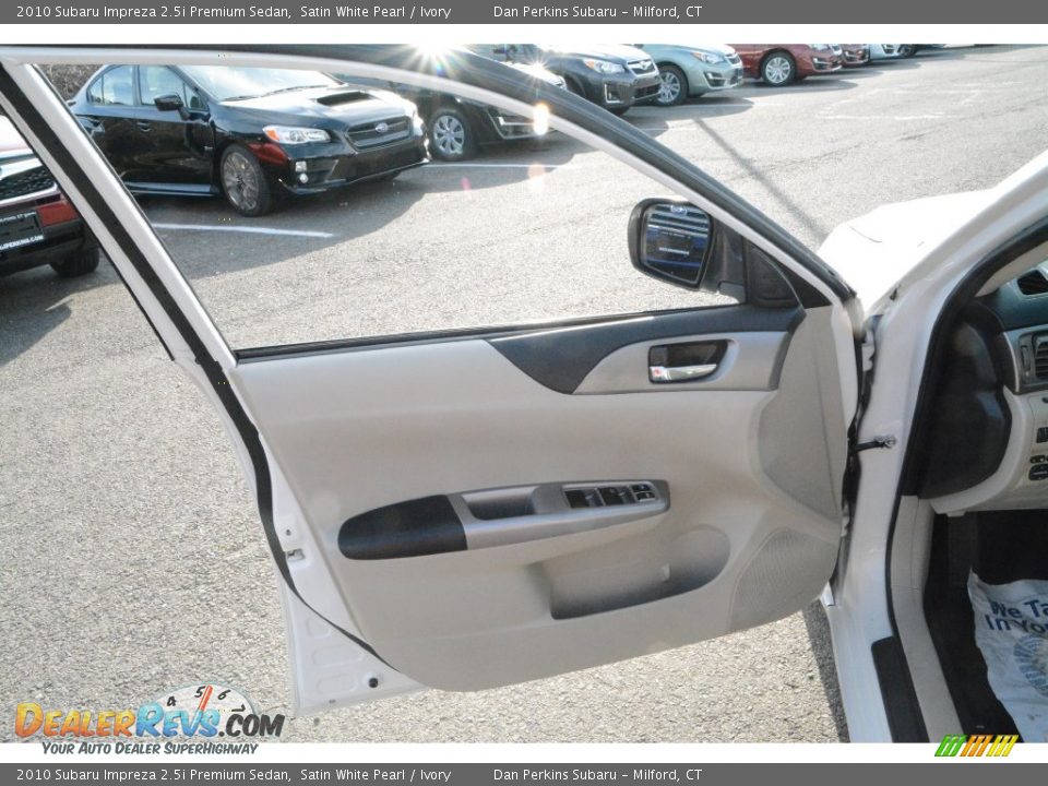 2010 Subaru Impreza 2.5i Premium Sedan Satin White Pearl / Ivory Photo #20