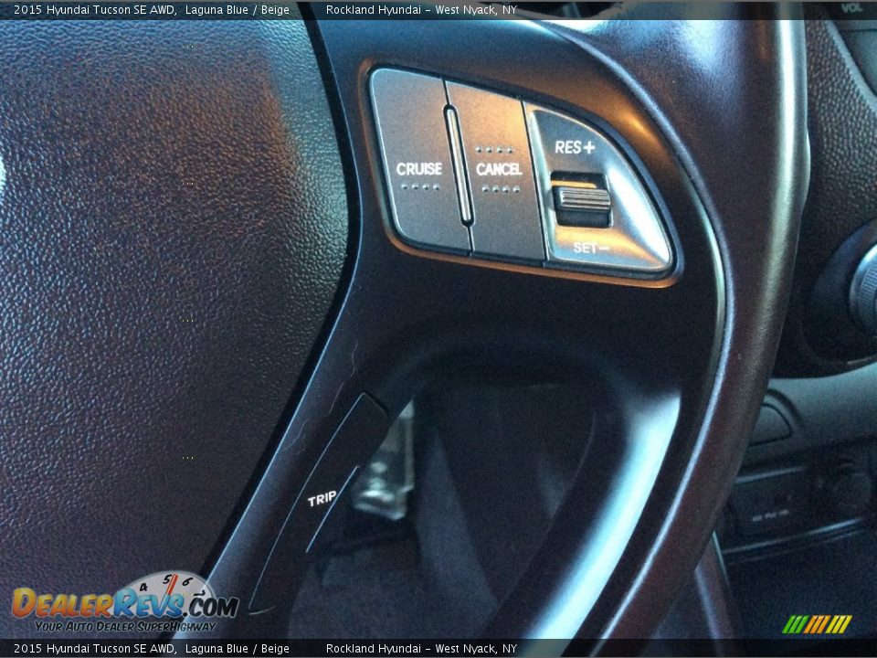 2015 Hyundai Tucson SE AWD Laguna Blue / Beige Photo #19