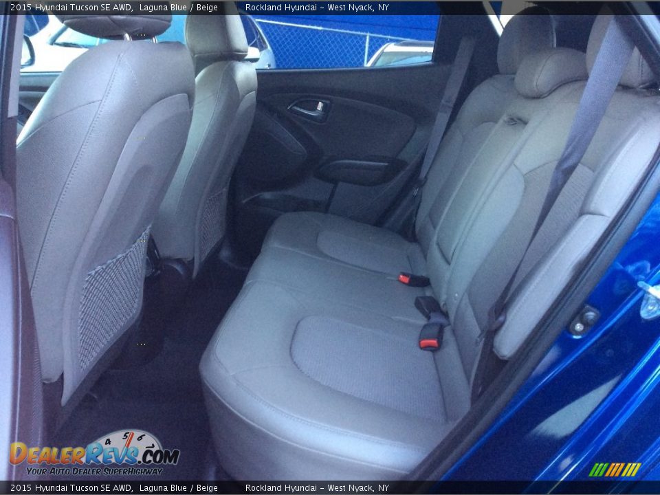 2015 Hyundai Tucson SE AWD Laguna Blue / Beige Photo #21