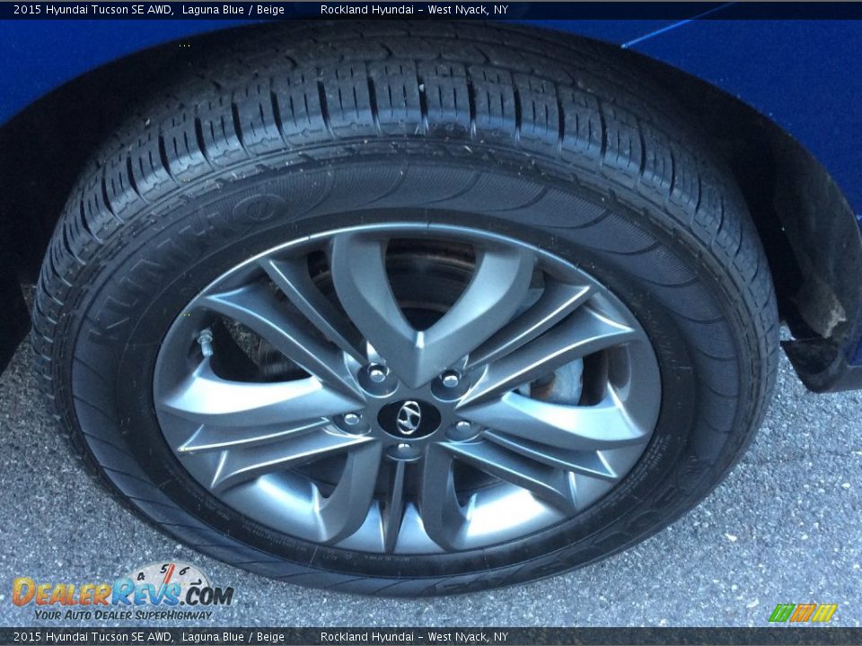 2015 Hyundai Tucson SE AWD Laguna Blue / Beige Photo #28