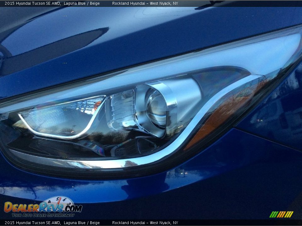 2015 Hyundai Tucson SE AWD Laguna Blue / Beige Photo #31