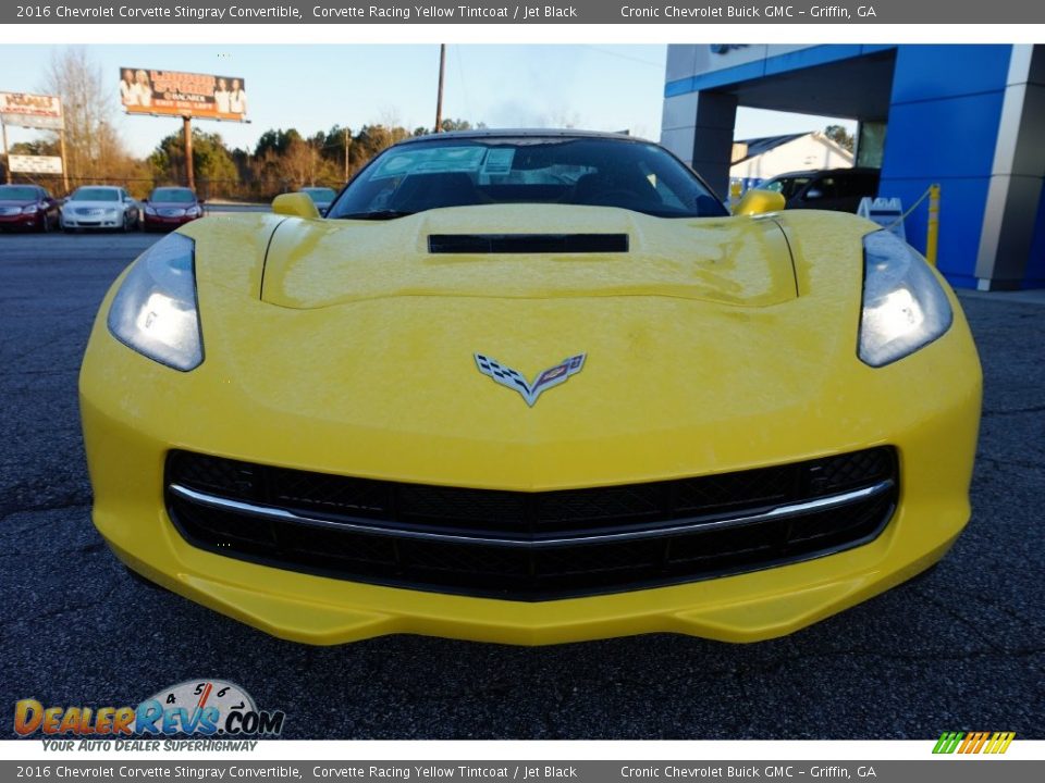 Corvette Racing Yellow Tintcoat 2016 Chevrolet Corvette Stingray Convertible Photo #2