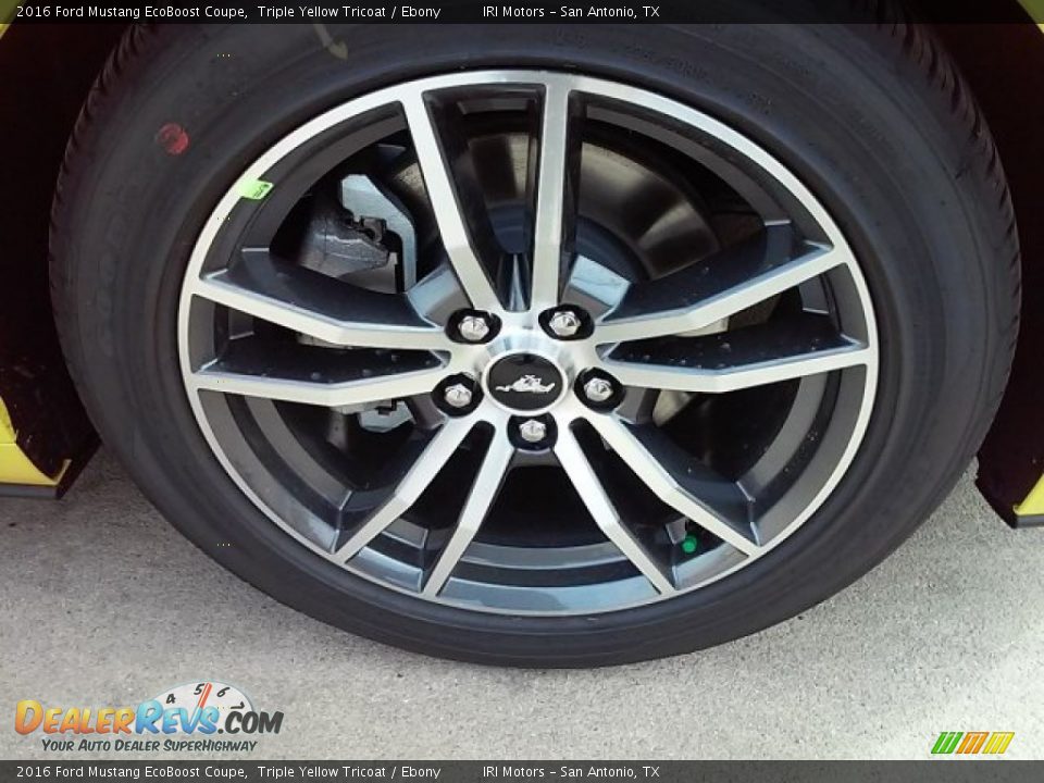2016 Ford Mustang EcoBoost Coupe Triple Yellow Tricoat / Ebony Photo #4