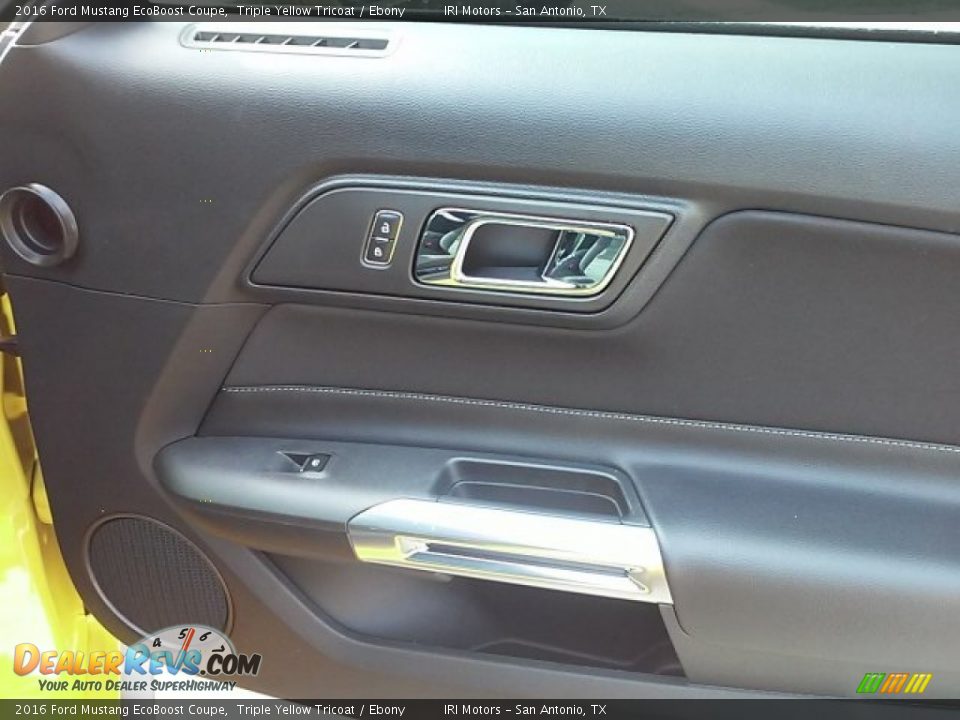 2016 Ford Mustang EcoBoost Coupe Triple Yellow Tricoat / Ebony Photo #18