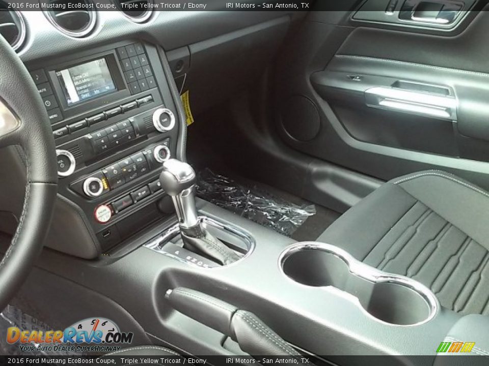 2016 Ford Mustang EcoBoost Coupe Triple Yellow Tricoat / Ebony Photo #23