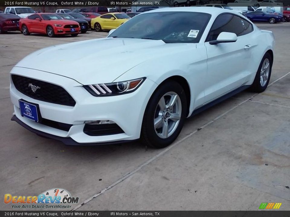 2016 Ford Mustang V6 Coupe Oxford White / Ebony Photo #7