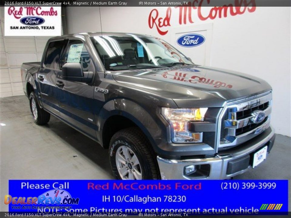 2016 Ford F150 XLT SuperCrew 4x4 Magnetic / Medium Earth Gray Photo #1