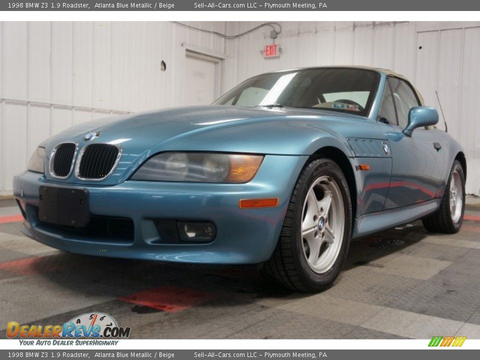 1998 BMW Z3 1.9 Roadster Atlanta Blue Metallic / Beige Photo #3