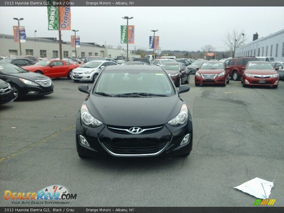 2013 Hyundai Elantra GLS Black / Gray Photo #2