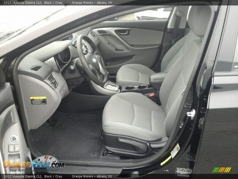 2013 Hyundai Elantra GLS Black / Gray Photo #8
