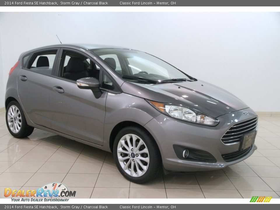 2014 Ford Fiesta SE Hatchback Storm Gray / Charcoal Black Photo #1
