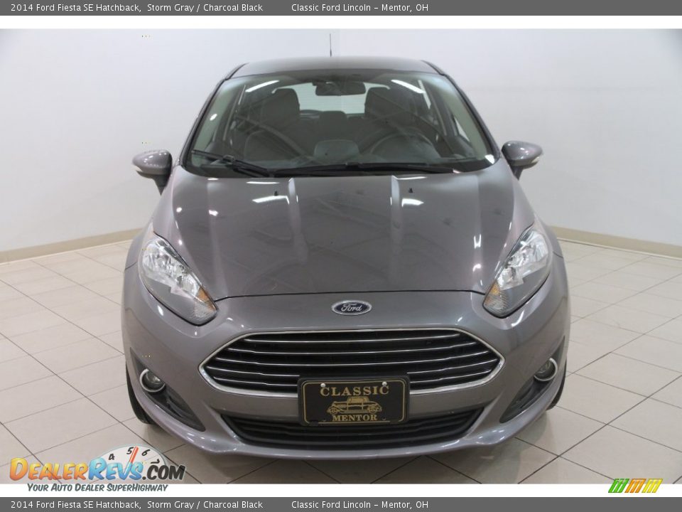 2014 Ford Fiesta SE Hatchback Storm Gray / Charcoal Black Photo #2