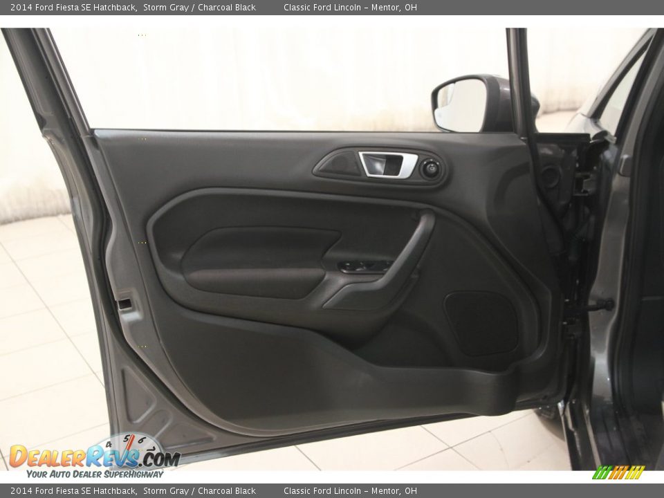 2014 Ford Fiesta SE Hatchback Storm Gray / Charcoal Black Photo #4