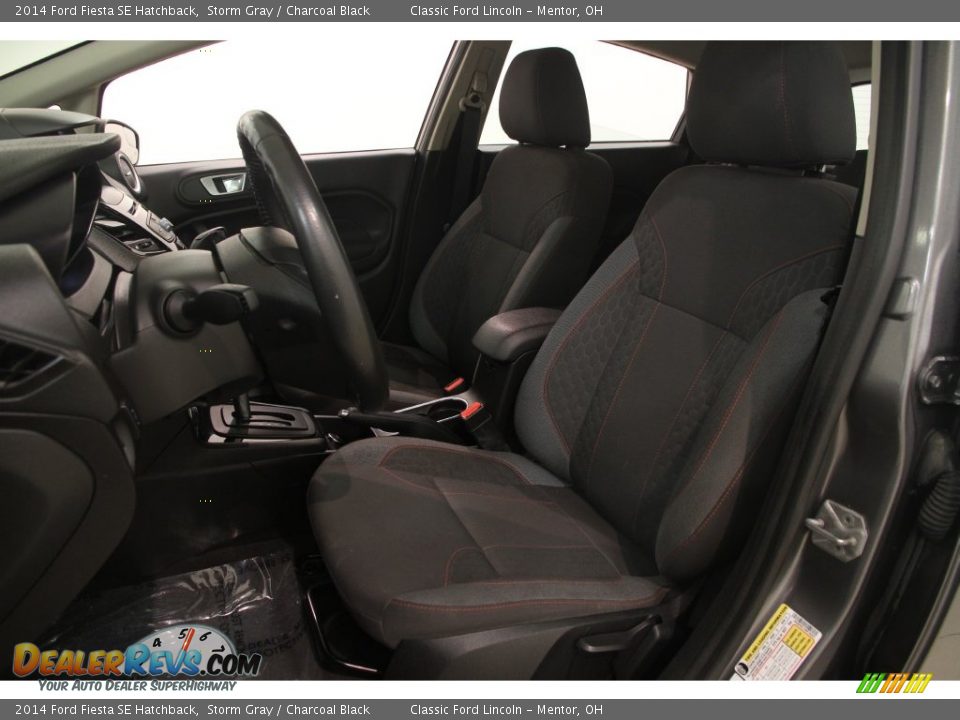 2014 Ford Fiesta SE Hatchback Storm Gray / Charcoal Black Photo #5