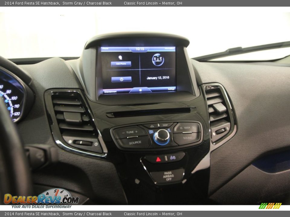 2014 Ford Fiesta SE Hatchback Storm Gray / Charcoal Black Photo #8