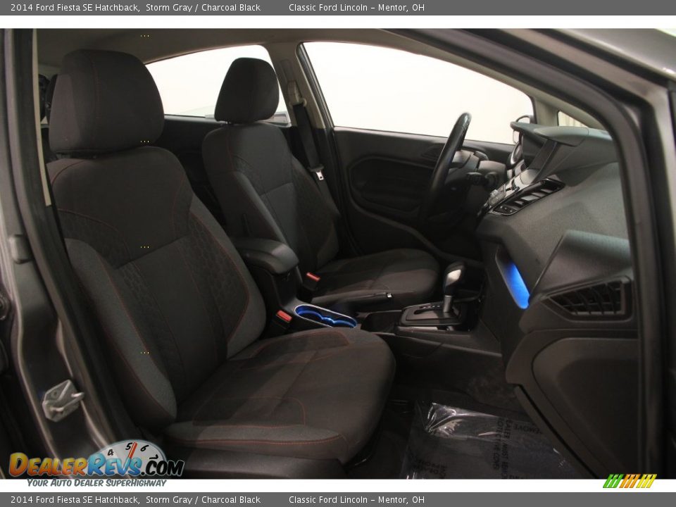 2014 Ford Fiesta SE Hatchback Storm Gray / Charcoal Black Photo #12