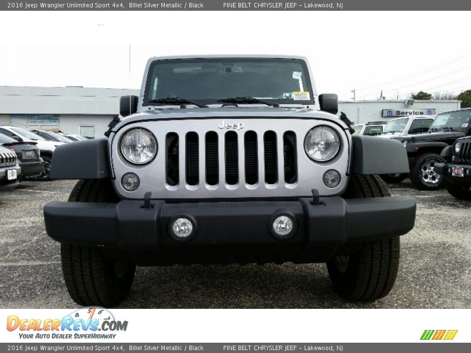 2016 Jeep Wrangler Unlimited Sport 4x4 Billet Silver Metallic / Black Photo #2