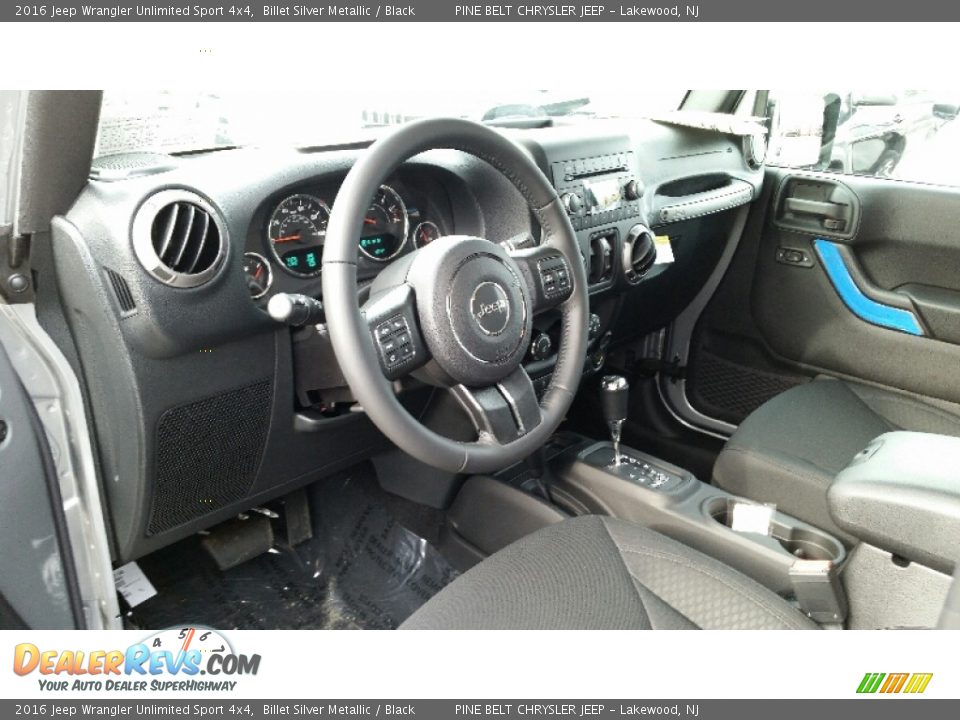 2016 Jeep Wrangler Unlimited Sport 4x4 Billet Silver Metallic / Black Photo #7