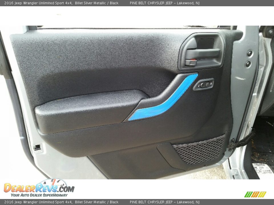 2016 Jeep Wrangler Unlimited Sport 4x4 Billet Silver Metallic / Black Photo #8