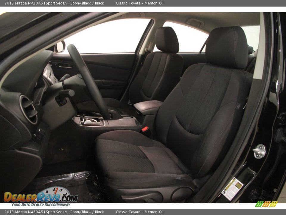 Black Interior - 2013 Mazda MAZDA6 i Sport Sedan Photo #5