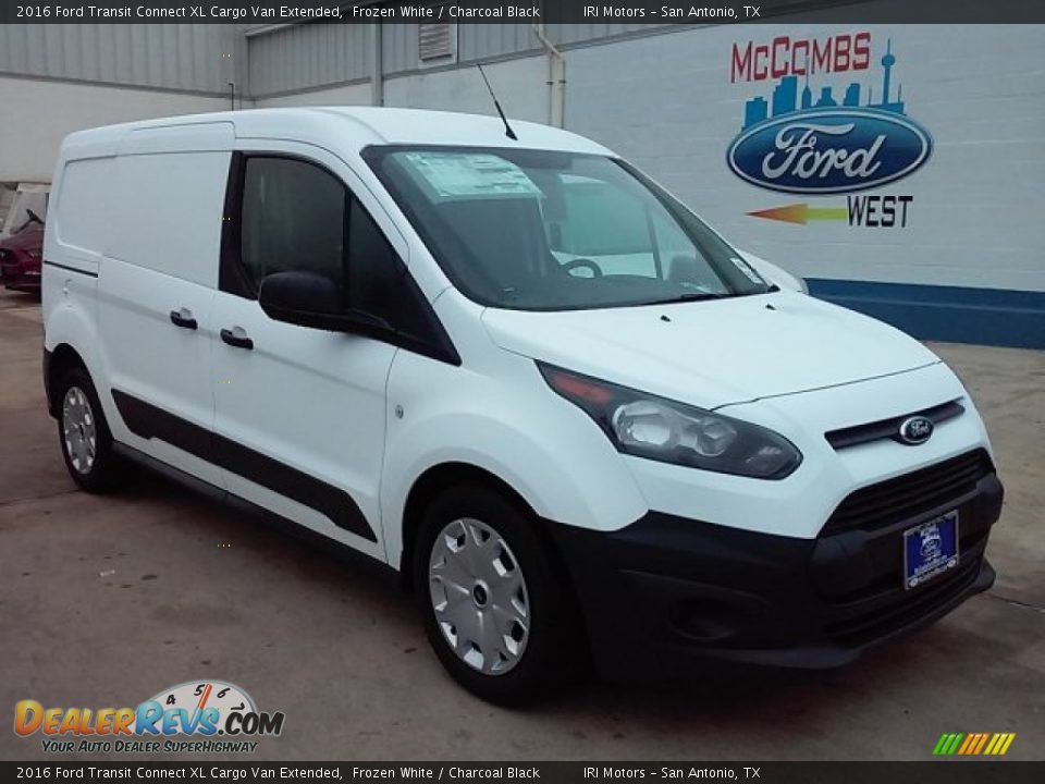 2016 Ford Transit Connect XL Cargo Van Extended Frozen White / Charcoal Black Photo #1