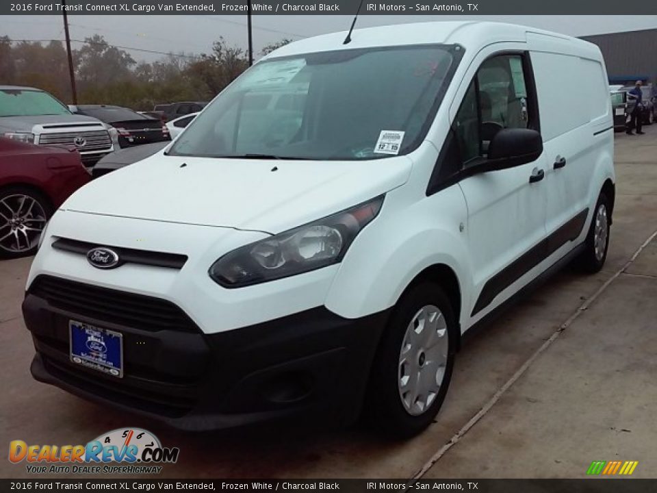 2016 Ford Transit Connect XL Cargo Van Extended Frozen White / Charcoal Black Photo #7
